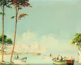 D'Oyly-John, 'Cap d'Antibes', oil on canvas