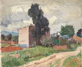 John Anthony Park, 'Countryside, Majorca', oil on board