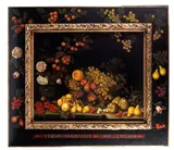 Miguel Canals, An abundant still life of fruit, oil on canvas in painted frame