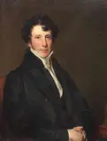 Thomas Phillips, Portrait of a gentleman, said to be the Reverend Robert Harkness (1798-1839), half-length, in a black coat, oil on canvas
