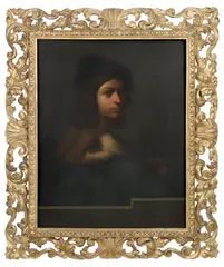 Rodolfo Paoletti, Portrait of a violinist, oil on canvas