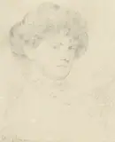 R.A. Augustus Edwin John O.M., Portrait of a Lady, circa 1900, pencil