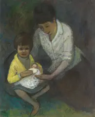 Charles James McCall, Rhoda and Natasha, oil