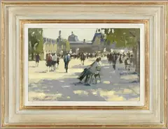 Paul Rafferty, 'In the Shade, Tuileries Gardens', oil on board
