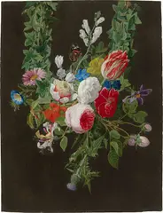 Adolf Senff, Blumenstück, Öl auf Leinwand