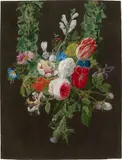 Adolf Senff, Blumenstück, Öl auf Leinwand