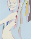 Werner Berges, Skiny, 1971, Öl auf Leinwand