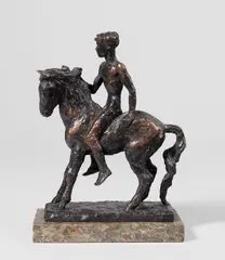 Pferdejunge by Renée Sintenis, 1934, Bronze mit schwarzbrauner Patina, auf Marmorsockel montiert, sold Dec 2023