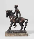 Pferdejunge by Renée Sintenis, 1934, Bronze mit schwarzbrauner Patina, auf Marmorsockel montiert, sold Dec 2023