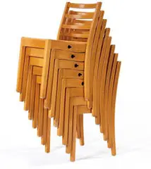 Sven Markelius, Stacking chairs (8), c. 1938