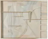 Hilaire Hiler, History of White, Oil on canvas with collage