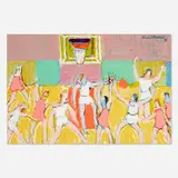Humbert Howard, Basketball, 1983, oil and mixed media on board