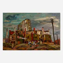 Home Sweet Home by Abraham Hankins, 1939, oil on canvas, sold Jun 2020