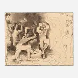 La Danse des Faunes by Pablo Picasso, 1957, lithograph on Arches, sold Jun 2020