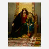 attribution Jean-Paul Laurens, Enfant Roi Carolingien, oil on canvas