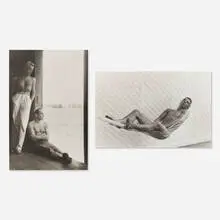 Two PaJaMa images with letter by Paul Cadmus, c. 1950, gelatin silver print, sold Jun 2020
