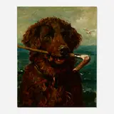 John Emms, His Master's Stick, 1900, oil on canvas