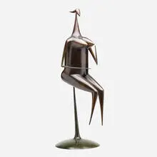 Philippe Hiquily, Mademoiselle O, 1987-89, bronze with brown patina