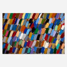 Untitled by Kazuko Inoue, 1984, acrylic on canvas, sold Jun 2020