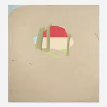 Maud Gatewood, House Submerged in Spring Green, 1973, oil on canvas