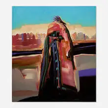 Bruce Nowlin, Sees Far, 1959, oil on canvas