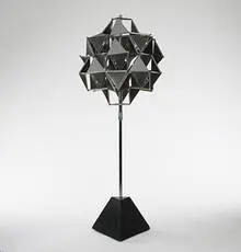 Complex of Jitterbugs by Buckminster Fuller, 1976, polished aluminum, etched copper, steel, sold Mar 2006