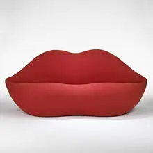 Studio65, Marilyn sofa, 1986, wool over polyurethane