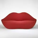Studio65, Marilyn sofa, 1986, wool over polyurethane