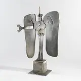 Ernest Trova, untitled (Winged Man), c. 1970, welded steel