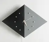 Kite wall clock, model #2201-C by George Nelson & Associates, 1953, enameled metal, lacquered wood, sold Mar 2006