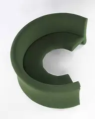 Coast banquette by Marc Newson, 1995, upholstery over wood, sold Mar 2006