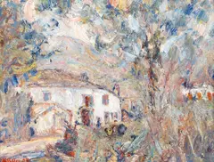 Paul Krôn, La ferme, 1929, oil on canvas