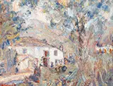 Paul Krôn, La ferme, 1929, oil on canvas