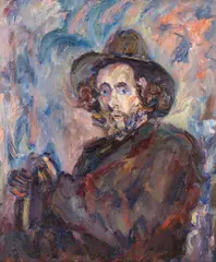 Paul Krôn, L'homme au chapeau, oil on canvas