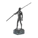 Otto Schmidt-Hofer, patinated bronze figure of an oarsman