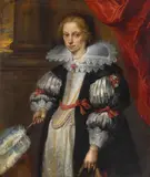 Antwerp School, A portrait of a young lady, at age 15, oil on canvas
