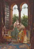 Alfonso Savini, The letter, oil on panel