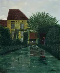 Brosières St. André (Le vieux moulin) by Camille Bombois, Öl auf Leinwand, sold Nov 2010