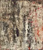 Winfred Gaul, O.T. (Kl. Palimpsest), 1955, Öl und Dispersion auf Hartfaser