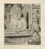 Otto Dix, Antwerpen, 1922, Kaltnadel auf festem Papier
