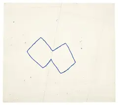 Roni Horn, Just I, 1991, Graphit, Pigment und Lack auf geritztem Papier