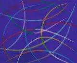 Interpersonal by Piero Dorazio, 1994, Öl auf Leinwand, sold Nov 2012