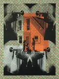Sauberes Auto - Gute Laune by Sigmar Polke, 2002, Farbserigraphie auf Stoff, sold Jun 2012