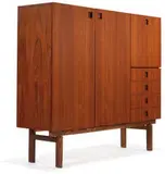 Cees Braakman, Storage cabinet/drop front desk, 1959, Pastoe