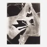 Untitled (Rayograph) by Man Ray, c. 1972, gelatin silver print laid to balsawood, sold Jun 2020