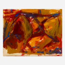 Elaine de Kooning, Untitled (Bull), c. 1957, gouache on paper