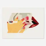 Tom Wesselmann, Smoker, 1976, lithograph in colors with embossing on Arches
