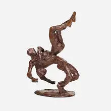 Sophie Dickens, Graeco Roman Wrestlers II, 2016, bronze