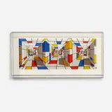 Patrick Hughes, Purism, 2011, mixed media construction in Plexiglas box
