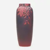 Painted Mat vase with maple leaves by Olga Geneva Reed for Rookwood Pottery, 1906, glazed earthenware, sold Jun 2020